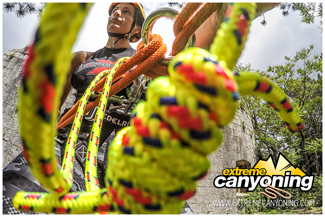 Canyoning training in fortress Vrmac, Kotor/Montenegro